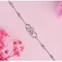 OOSSTT Bracelet for Women,925 Sterling SilverI Infinity Heart Charm Bracelet,Gift for Women Mother