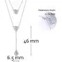 MUATOGIML 925 Sterling Silver Y-Shaped Love Heart Cross Double Layered Necklace Jewelry Gift for Women Girls MUATOGIML 925 Sterling Silver Y-Shaped Love Heart Cross Double Layered Necklace Jewelry Gift for Women Girls