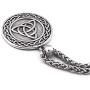 GUNGNEER Trinity Infinity Triquetra Celtic Knot Pendant Necklace Strength Gothic Stainless Steel Jewelry Men Women