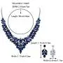 BriLove Wedding Bridal Jewelery Set for Women Crystal Teardrop Marquis Cluster Statement Necklace Dangle Earrings BriLove Wedding Bridal Jewelery Set for Women Crystal Teardrop Marquis Cluster Statement Necklace Dangle Earrings