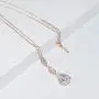 UDORA Zirconia Teardrop Long Earrings Necklace Bridal Bridesmaid Jewelry Sets Wedding Prom Women Gifts UDORA Zirconia Teardrop Long Earrings Necklace Bridal Bridesmaid Jewelry Sets Wedding Prom Women Gifts