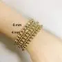 5 Pcs Beaded Stackable Bracelets Set Brass Bead Ball Chain Elastic Bracelets Gold/Silver Stretch Bracelets Stretchable Bangles Friendship Couple Simple Delecate Jewelry for Women Men 5 Pcs Beaded Stackable Bracelets Set Brass Bead Ball Chain Elastic Bracelets Gold/Silver Stretch Bracelets Stretchable Bangles Friendship Couple Simple Delecate Jewelry for Women Men