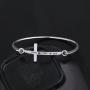 Zuo Bao Christian Bracelet Faith Bracelet Let Your Faith be Bigger Than Your Fear Cross Bracelet Religious Jewelry Gift for Her