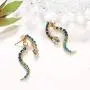 Boaccy Crystal Earrings Snake Earring Jackets Ear Drop Green Jewelry for Women and Girls Boaccy Crystal Earrings Snake Earring Jackets Ear Drop Green Jewelry for Women and Girls