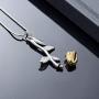 Rose Flower Cremation Jewelry Urn Necklaces for Ashes, Cremation Ash Jewelry Memorial Pendants for Human Pets Ashes