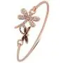 MANZHEN Crystal Mom and Baby Dragonfly Bangle Bracelet Insect Jewelry