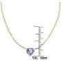 Ice Gems Yellow Gold Flashed Sterling Silver Small Dainty Cubic Zirconia Heart Choker Necklace Ice Gems Yellow Gold Flashed Sterling Silver Small Dainty Cubic Zirconia Heart Choker Necklace