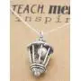 Quan Jewelry Teacher Gifts Street Lamp Necklace with Teach Mentor Inspire Greeting Card, Handmade Jewelry for Women - 100% Handmade Quan Jewelry Teacher Gifts Street Lamp Necklace with Teach Mentor Inspire Greeting Card, Handmade Jewelry for Women - 100% Handmade