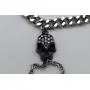 TFJ Women Fashion Jewelry Silver Metal Hand Chain Wrist Bracelet Slave Ring Black Skeleton Bling Skull TFJ Women Fashion Jewelry Silver Metal Hand Chain Wrist Bracelet Slave Ring Black Skeleton Bling Skull