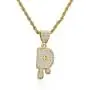 cmoonry Original Design Irregular Initial Necklace 24'' Gold Twist Chain 26 Letters Pendant Necklace for Men Women Hip Hop Jewelry Party Gift