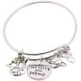 HANRESHE Bangle Jughead Adjustable DIY Bracelet Message Charm Expandable Wire Bangle Bracelet