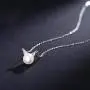 HZJCC Artificial pearls pendant cat necklace for women white gold plated chain Adjustable necklace Jewelry gift