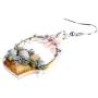 WEVENI Acrylic Flower Basket Easter Egg Earrings Dangle Drop Bunny Jewelry For Women Girls Festival Gifts
