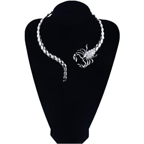 MIUNIKO Women Fashion Retro Diamond Studded Collars Short Scorpion Necklace Jewelry Accessories MIUNIKO Women Fashion Retro Diamond Studded Collars Short Scorpion Necklace Jewelry Accessories