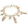 Giwotu Womens Fashion Rare Charm Opal Scissors Combs Bracelets for Women Bangle Cuff Rose Gold Silver Bracelets Bangles Jewelry