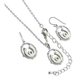 Montana Silversmiths Wreathed Horseshoe Treasure Jewelry Set
