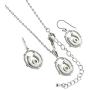 Montana Silversmiths Wreathed Horseshoe Treasure Jewelry Set