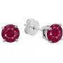Dazzlingrock Collection 14K 5 MM Each Round Ladies Solitaire Stud Earrings, White Gold Dazzlingrock Collection 14K 5 MM Each Round Ladies Solitaire Stud Earrings, White Gold