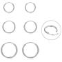 Silver Hoop Earrings- Cartilage Earring Endless Small Hoop Earrings Set for Women Men Girls,3 Pairs of Hypoallergenic 925 Sterling Silver Tragus Earrings Nose Lip Rings (8mm/10mm/12mm)