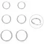 Silver Hoop Earrings- Cartilage Earring Endless Small Hoop Earrings Set for Women Men Girls,3 Pairs of Hypoallergenic 925 Sterling Silver Tragus Earrings Nose Lip Rings (8mm/10mm/12mm)