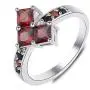 Harley Quinn Ring Poker Shape for Women Suicide Squad Red Crystal Cubic Zirconia Wedding Party Costume Jewelry Harley Quinn Ring Poker Shape for Women Suicide Squad Red Crystal Cubic Zirconia Wedding Party Costume Jewelry