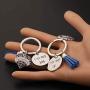 CENWA Sigma Gamma Rho Inspired Jewelry I Love My Big/Lil Keychain Set 1922 Sorority Paraphernalia Gift for Soror Sisters