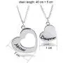 KUIYAI Mother Daughter Necklace Set of 2 Matching Heart Mom and Me Jewelry