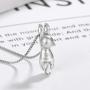 Step Forward Sterling Silver Necklace, Rings and Earrings Animal Theme Design Gift Jewelry for Woman and Girls