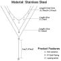 WangGao Stainless Steel Choker Necklaces Handmade Y Shape Tassel Star Crystal Long Pendant Multilayer Necklaces 3 Layer Chain Necklaces Set for Women Girls