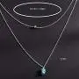 Gortin Choker Layer Necklace Boho Turquoise Pendant Necklaces Beads Chain Jewelry for Women and Girls (Silver) Gortin Choker Layer Necklace Boho Turquoise Pendant Necklaces Beads Chain Jewelry for Women and Girls (Silver)
