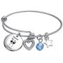 De&ai Mama Llama Charm Bracelet, Animal Mama Llama Jewelry for Moms Grands Women Christmas Birthday Gift
