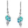 Nautical Blue Created Opal Tropical Beach Seashell Dangle Earrings For Women For Teen Fish Wire Hook 925 Sterling Silver Nautical Blue Created Opal Tropical Beach Seashell Dangle Earrings For Women For Teen Fish Wire Hook 925 Sterling Silver