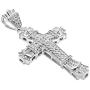 maket 2018 Mens Fashion Jewelry 18K Gold / 925 Silver Plated Diamond Stainless Steel Cross Pendant Necklace Chain