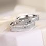 FANCIME Highlights 925 Sterling Silver Wedding Band Couples Ring For Men Women Sets Promise Ring for Couples, Women SIZE 4.5
