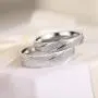 FANCIME Highlights 925 Sterling Silver Wedding Band Couples Ring For Men Women Sets Promise Ring for Couples, Women SIZE 4.5