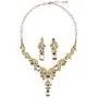Hamer Prom Costume Jewelry for Women Crystal Choker Pendant Statement Chain Charm Necklace and Earrings Wedding Jewelry Sets for Brides Hamer Prom Costume Jewelry for Women Crystal Choker Pendant Statement Chain Charm Necklace and Earrings Wedding Jewelry Sets for Brides