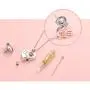 FLYOW Cremation Jewelry 925 Sterling Silver Heart with Rose Memorial Urn Ashes Keepsake Cylinder Necklace Pendant Engraved Always in My Heart