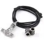 GUNGNEER Raven Head Thors Hammer Pendant Necklace - Stainless Steel Nordic Viking Mjolnir Choker for Men Women, Adjustable Length Cotton Cord GUNGNEER Raven Head Thors Hammer Pendant Necklace - Stainless Steel Nordic Viking Mjolnir Choker for Men Women, Adjustable Length Cotton Cord