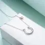 POPLYKE Sterling Silver Horseshoe Necklace Horse Jewelery Gifts for Women POPLYKE Sterling Silver Horseshoe Necklace Horse Jewelery Gifts for Women