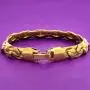 LIFETIME JEWELRY 7.5mm Brushed Riccio Bracelet 24k Gold Plated for Women and Men LIFETIME JEWELRY 7.5mm Brushed Riccio Bracelet 24k Gold Plated for Women and Men