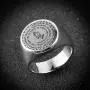 HZMAN Bible Verse Prayer Rings Christian Jewelry Silver/Gold Stainless Steel Praying Hands Bands HZMAN Bible Verse Prayer Rings Christian Jewelry Silver/Gold Stainless Steel Praying Hands Bands