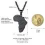 PROSTEEL Stainless Steel Africa Map Necklace for Men Women, 18K Gold/Rose Gold/Black Plated, Customize Available, 22''-24'' Adjustable, Come Gift Box PROSTEEL Stainless Steel Africa Map Necklace for Men Women, 18K Gold/Rose Gold/Black Plated, Customize Available, 22''-24'' Adjustable, Come Gift Box