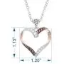 Montana Silversmiths Facets of Love Rose Gold Heart Necklace Montana Silversmiths Facets of Love Rose Gold Heart Necklace