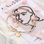 Ursteel Bridesmaids Gifts for Wedding, Tie The Knot Bracelet with Initial Bridesmaid Proposal Gifts with Box, Cards