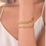 14K Gold Plated Chain Bracelet for Women Fashion Simple Bracelet