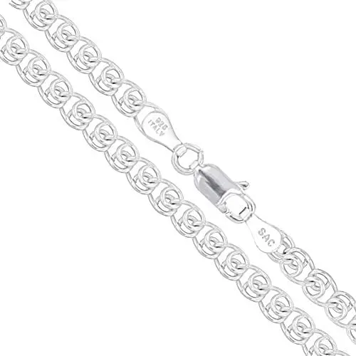 Sterling Silver Italian Love Heart Chain Solid 925 Italy Infinity Promise Necklace Sterling Silver Italian Love Heart Chain Solid 925 Italy Infinity Promise Necklace