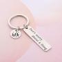 AKTAP Dont Worry About A Thing Keychain Three Little Birds Jewelry Encouragement Friendship Gifts