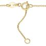 14K Yellow Gold Floating Puff Heart Pendant Necklace Polished Shiny Cable Chain Made in Italy UNICORNJ