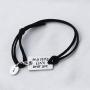 WUSUANED Hand Stamped My Story Isnt Over Yet Motivational Quote Necklace Bracelet Set with Semicolon Charm
