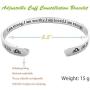 RENYILIN Creative Cuff Bracelet, Zodiac Bracelet, Inspirational Stainless Steel Bracelet for Men and Women